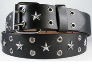 Punk leather belt